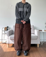 オーウェンニットフーディドジップアップ
