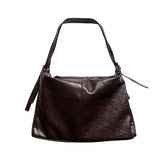 Double Strap Leather Shoulder Bag