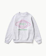 Lace Applique Sweatshirt - Light Grey
