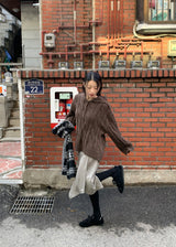  HIGHNECK BUTTON KNIT