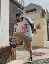 ライトロボットプリンティングショートスリーブTシャツ