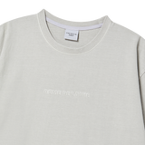 25SS シンプルロゴピグメントショートスリーブTシャツ ライトグレー