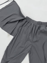 Geeks Wrap Nylon Wide Pants