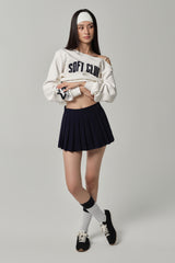 25ソフトラインスウェットシャツ White