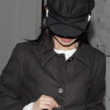 lira lace ribbon madoros hunting cap beret hat