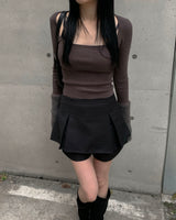 Pleated pants skirt