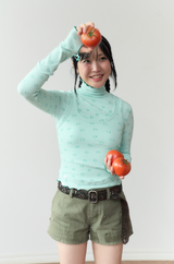 スマイルタートルネック mint
