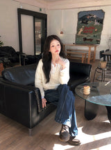 #Natural フェミニンフリルストラップブラウス (3color)