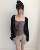 Toriz Lace Double-Layer Sleeveless Top