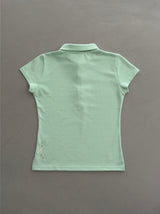 dancing orchid standard slim-fit PK T-shirts (tropical green) 2sizes