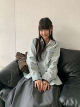 ランポニー ポケットウォッシングデニムシャツ