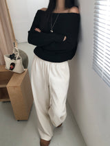 [MADE] ENTOL VELOUR WIDE PANTS