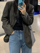 [MADE] Ditto wide long boots cut denim