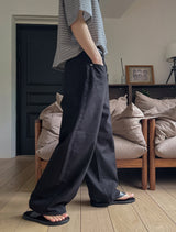 Leah Curved Cotton Pants