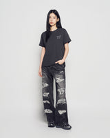 25FW WOMAN スクリプトロゴプリント半袖Tシャツ