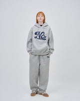 UNDERLINE LOGO SWEAT PANTS - GRAY