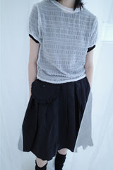 bubble shirring tee (4color)