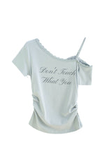 ウェンディ レース ワンショルダー Tシャツ