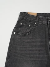 (UNISEX) ピンタックワイドデニムパンツ