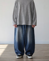 BLOWN WIDE DENIM PANTS
