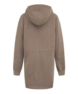 Vintage Fox Graphic Hoodie Dress _ BROWN
