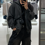 Wibird Pigment Supima Two-Way Hooded Zip-Up