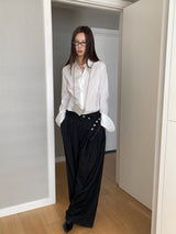 Cotton Basic Sharp Long Sleeve Shirt