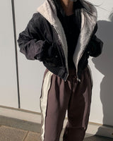 Fur ma-1 crop jumper