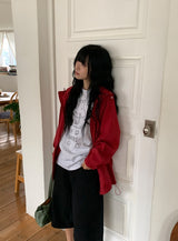 [unisex] ソヨ カラー ルーズフィット ウィンドブレーカー