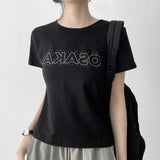 Real Cubic Osaka Lettering Short-Sleeved T-Shirt (3 colors)