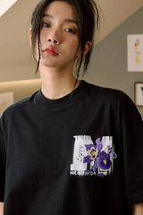 レオパードスネークプリントTシャツ