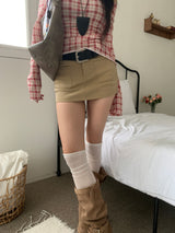  Even Two Pocket Span Mini Skirt (3 colors)