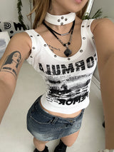  Memor Choker Sleeveless Top