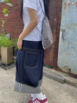 Rank denim pants