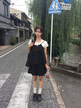 センリ レース ピンタック バンディング ミニ スカート