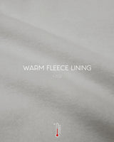 Hooded fleece long one-piece