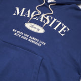 アーチロゴフードTシャツ　ブルー