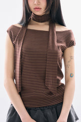 ティラストライプ2wayTシャツ