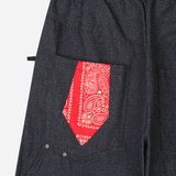 Bandana Tie Denim Pants