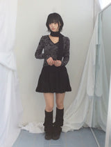 vintage knit lace skirt