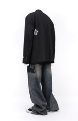 BBD グラフィティロゴピアシングブレザー (ブラック)