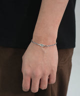 スリムパターンチェーンブレスレット (925 silver)