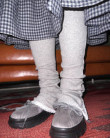(2color) Daisy Lace Wave Leg Warmers