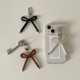 tied ribbone keyring - 3colors