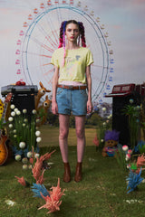 TROLLS SILHOUETTE SLIM FIT T-SHIRT - LIGHT YELLOW