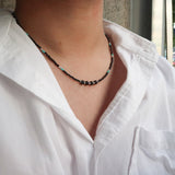 Layered Men's Beads Necklace_CLEF SYNCOPOSE NEC