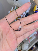 stainless steel Simple gemstone white crystal string necklace