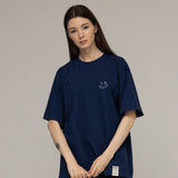 [UNISEX] Small Line Drawing Smile Short Sleeve T-Shirt