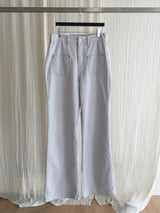 Front pocket semi bootcut pants