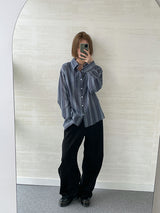 (UNISEX) ウールストックシアーサッカーシャツ